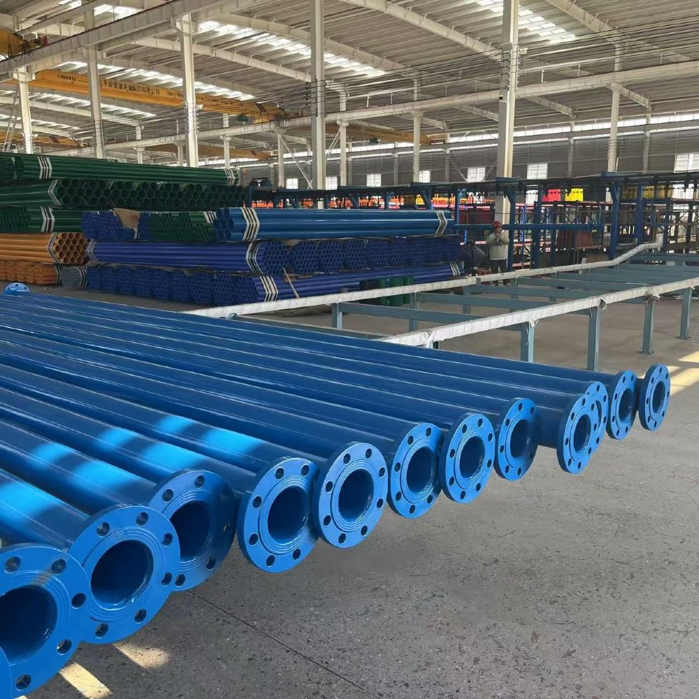 法蘭連接給排水DN100涂塑鋼管